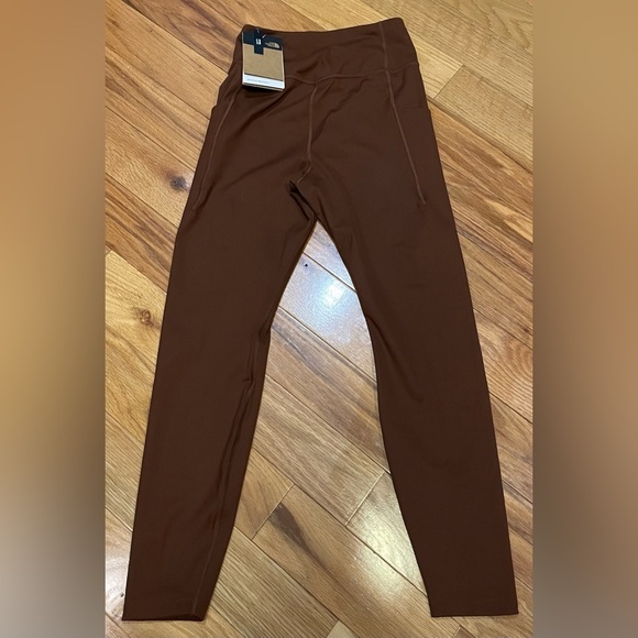 The North Face Women's Midline‎ High-Rise Pocket 7/8 Brown Leggings Size Medium - Picture 4 of 8